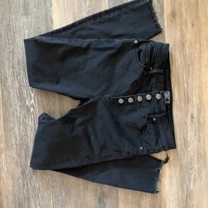Abercrombie black skinny jeans size 6.